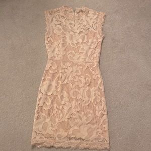 Sans Souci Light Pink Lace Dress, NEW
